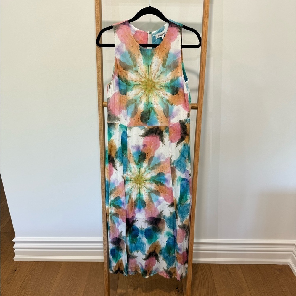 Desigual Tie Die Midi Dress - Size 40 - NWOT - Multicolour - Picture 1 of 6